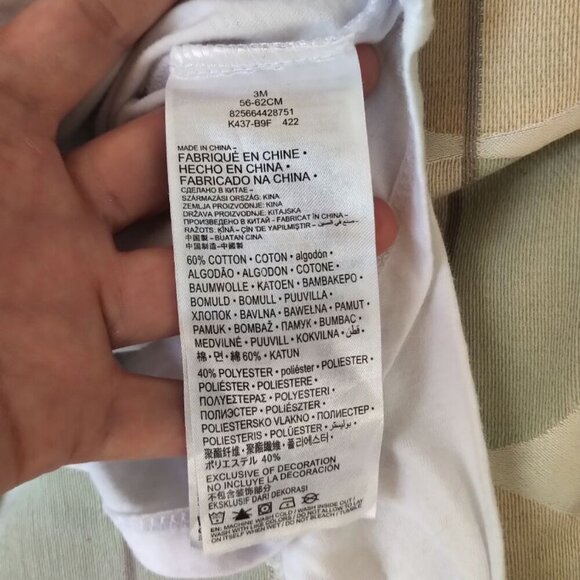 NWOT Nike Baby Top- Long Sleeve Shirt with Message: I have arrived -3 M - Picture 6 of 13